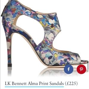 L.K. Bennett Alma Multicolor Stilettos Sz 39 / 8